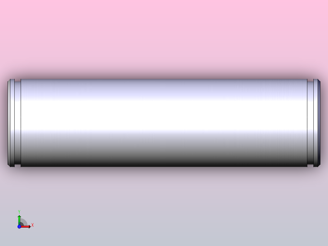 气缸附件IY-G08肘接头销子前视图