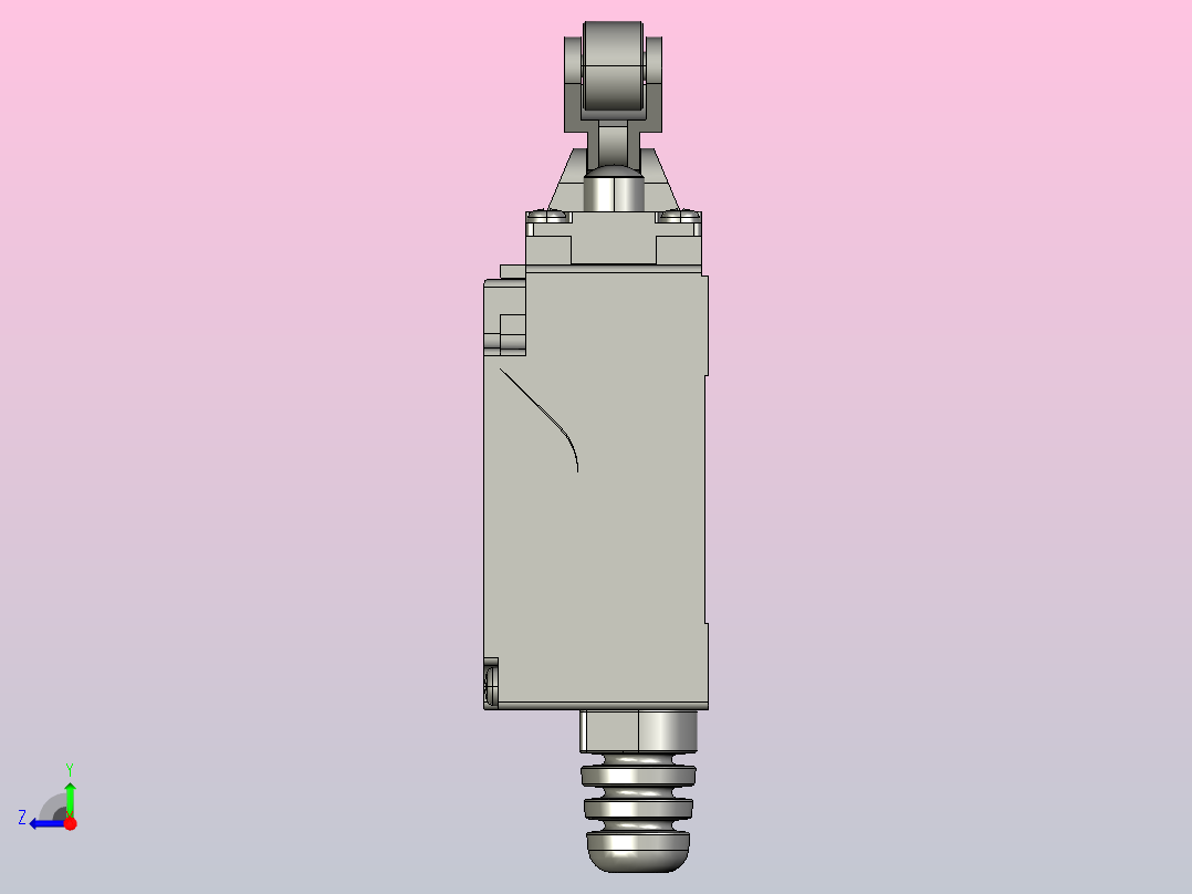 行程开关传感器TZ-9124右视图