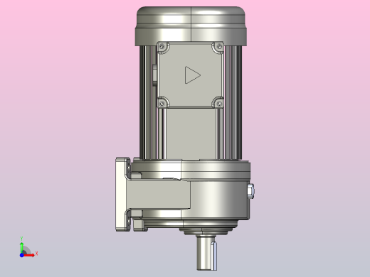 0.4KW-CH型卧式三相铝毂（刹车）马达减速机_CH22-400前视缩略图