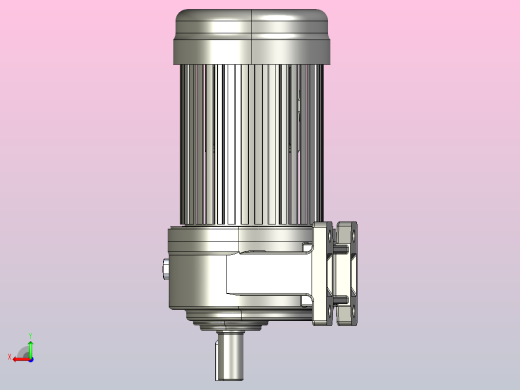 0.4KW-CH型卧式三相铝毂（刹车）马达减速机_CH22-400后视缩略图