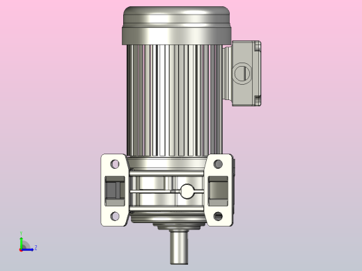 0.4KW-CH型卧式三相铝毂（刹车）马达减速机_CH22-400左视缩略图