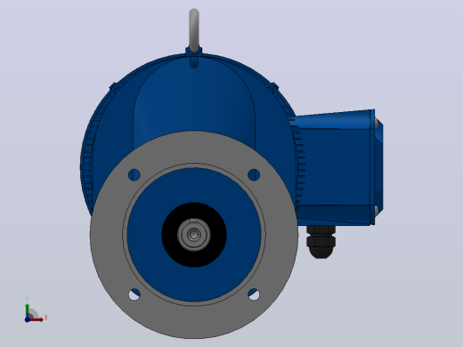 RXF57法兰轴伸式安装斜齿轮减速机RX57-Y0.55-4P-80-M1-0°-Φ160 (1)前视缩略图