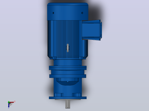 RXF57法兰轴伸式安装斜齿轮减速机RX57-Y0.55-4P-80-M1-0°-Φ160 (1)俯视缩略图