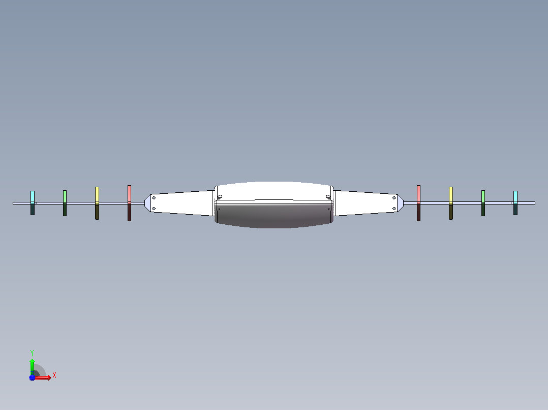 魔鬼鱼仿生水下机器人前视图