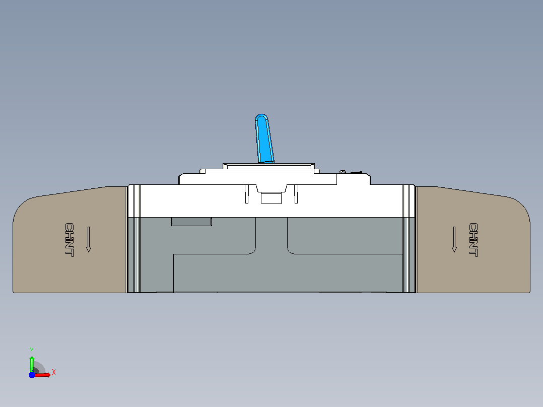 NM5S-630 4P高级型塑料外壳式断路器三维模型202209前视图