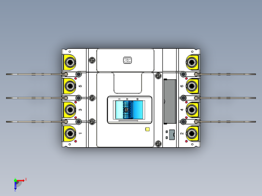 NM5S-630 4P高级型塑料外壳式断路器三维模型202209俯视缩略图
