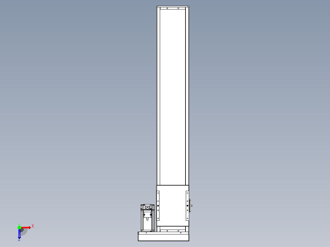 滚珠丝杠直线轴带导轨全封闭TPA-HCR-140D-2010C-L750-ML-C-P40-N3俯视图