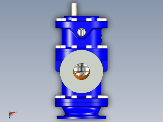 带齿轮箱的双螺杆泵俯视缩略图