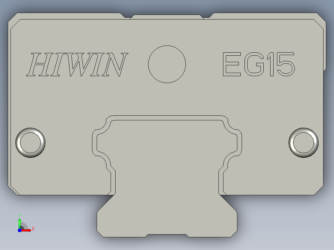 01-EGH15SA滑块滑轨组合前视图