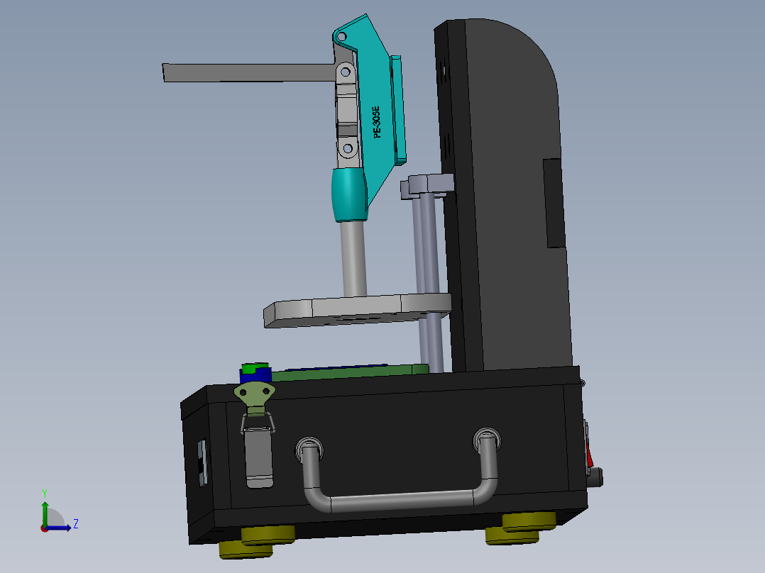 小夹手测试功能治具左视图