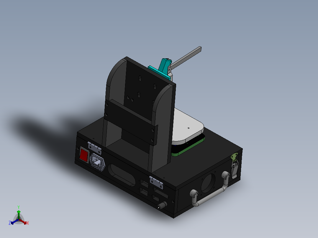 小夹手测试功能治具正等轴测图