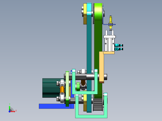 经典的连杆同步带结构sw16可编辑前视缩略图