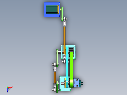 经典的连杆同步带结构sw16可编辑俯视缩略图