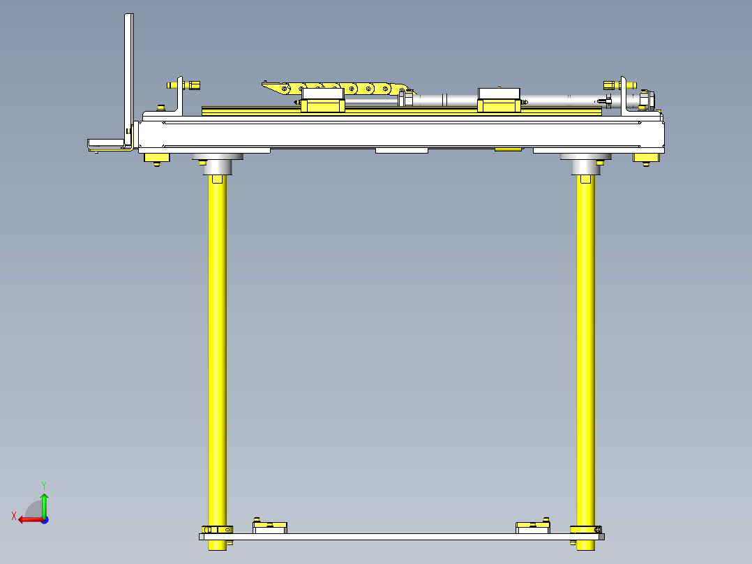输送机升降＆滑动组件后视图