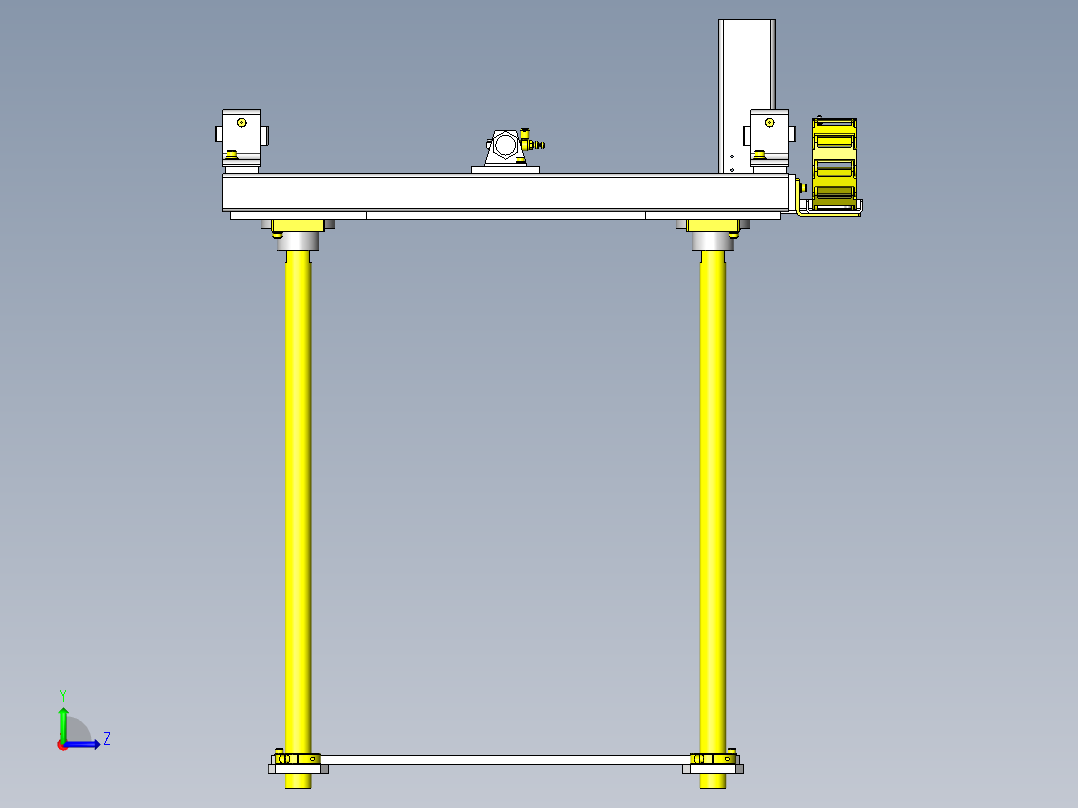 输送机升降＆滑动组件左视图