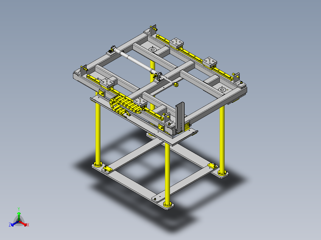 输送机升降＆滑动组件正等轴测图