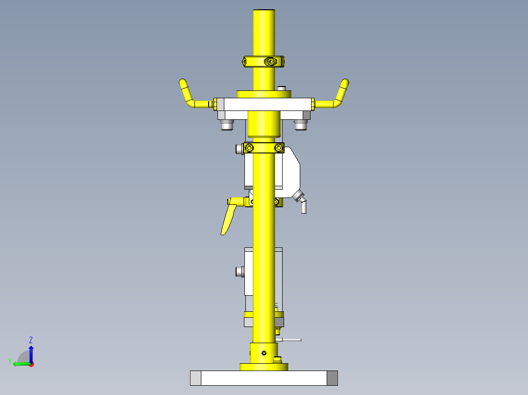 压缩・拉伸试验夹具左视图