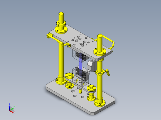 压缩・拉伸试验夹具正等轴测缩略图