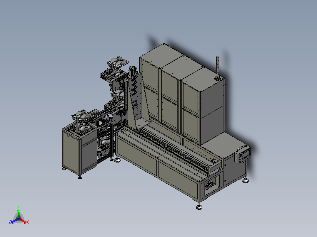 全自动上下料烘箱 制鞋行业流水线 stp