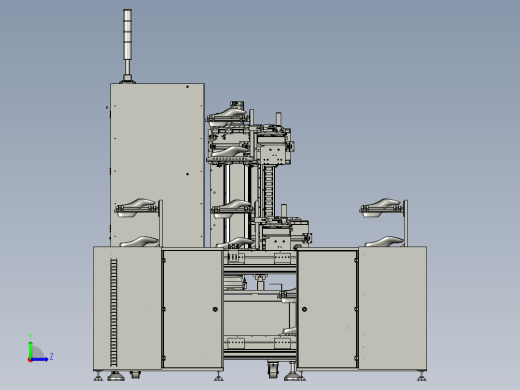 全自动上下料烘箱 制鞋行业流水线 stp左视缩略图