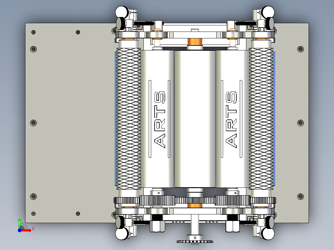 双色打印机（印刷机）前视图