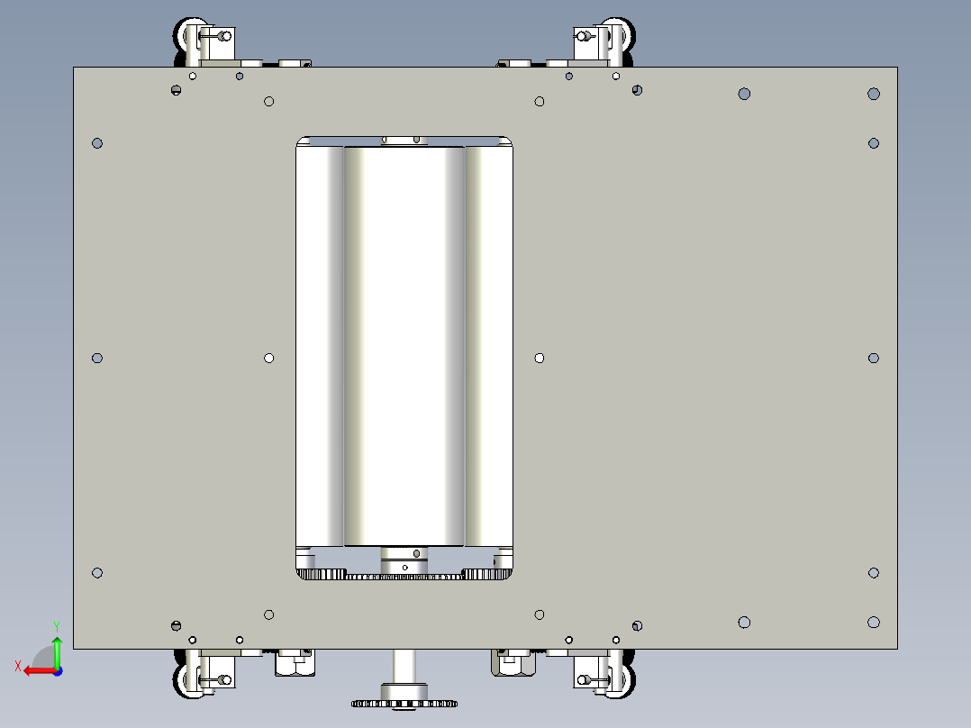 双色打印机（印刷机）后视图