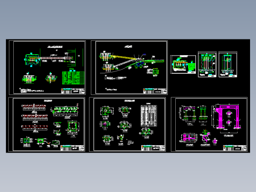 水库浮船式泵站取水典型结构设计施工图纸