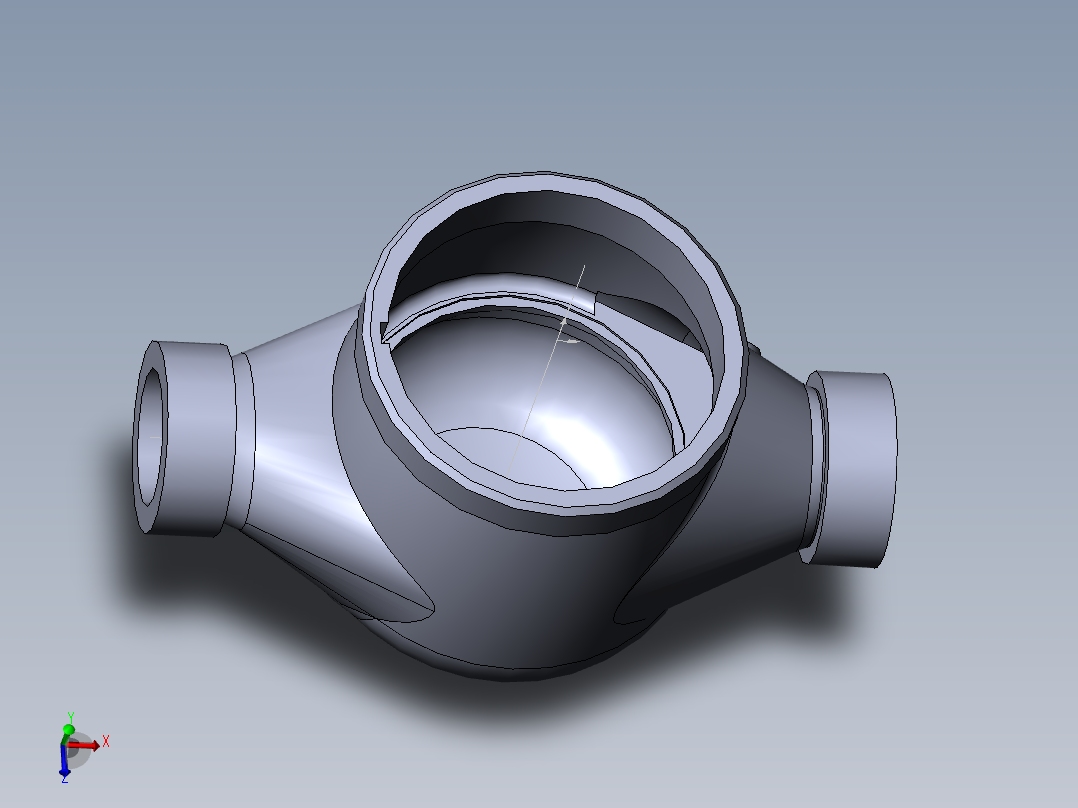 水表壳模型主视图