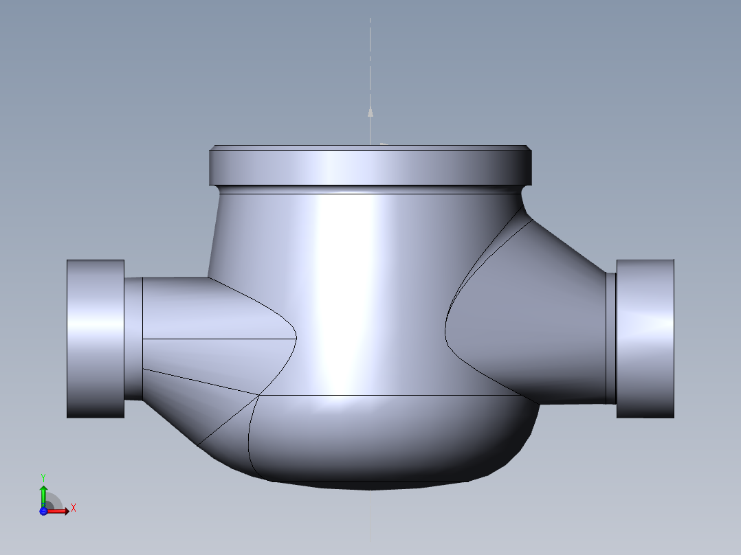 水表壳模型前视图