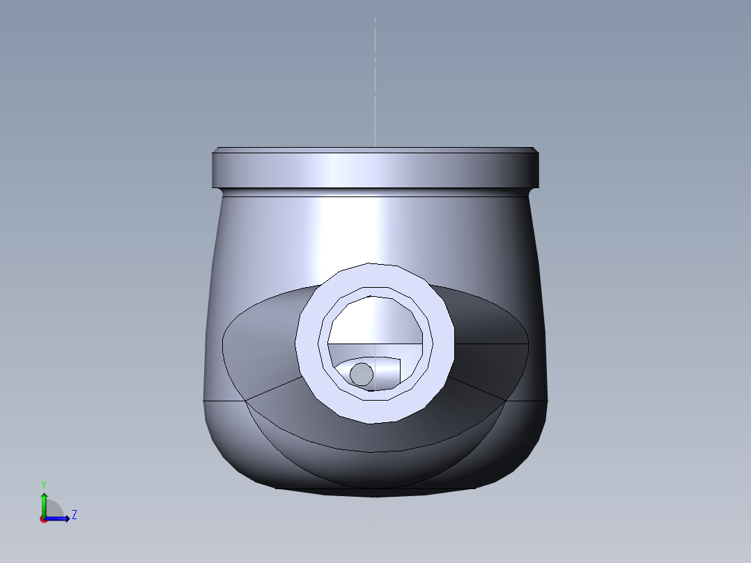 水表壳模型左视图