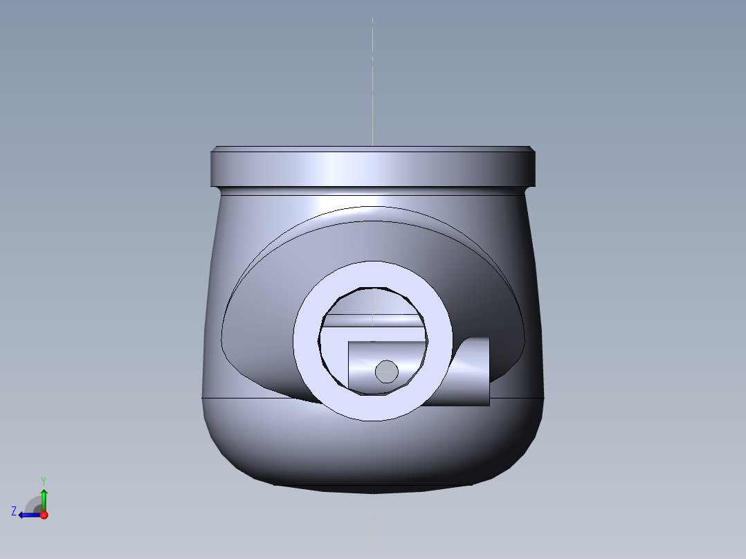 水表壳模型右视图