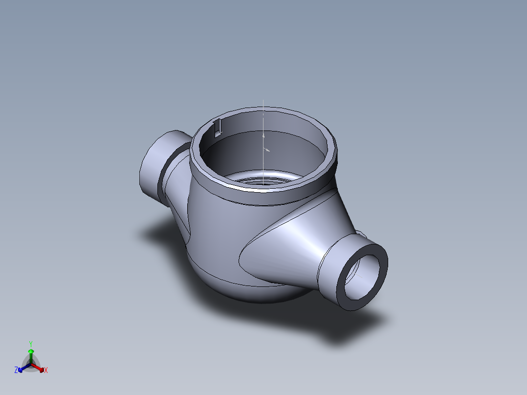 水表壳模型正等轴测图