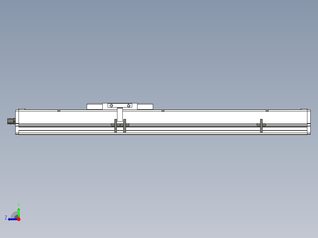 Toyo东佑达直线模组-ECH14-400-M+煞車右视图