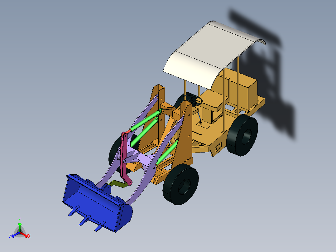 装载机正等轴测图