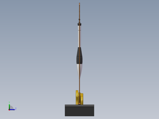 2款古代毛笔架3d图纸 中式毛笔笔架SolidWorks设计图纸 三维模型左视缩略图