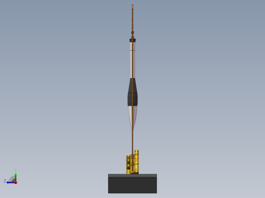 2款古代毛笔架3d图纸 中式毛笔笔架SolidWorks设计图纸 三维模型右视缩略图
