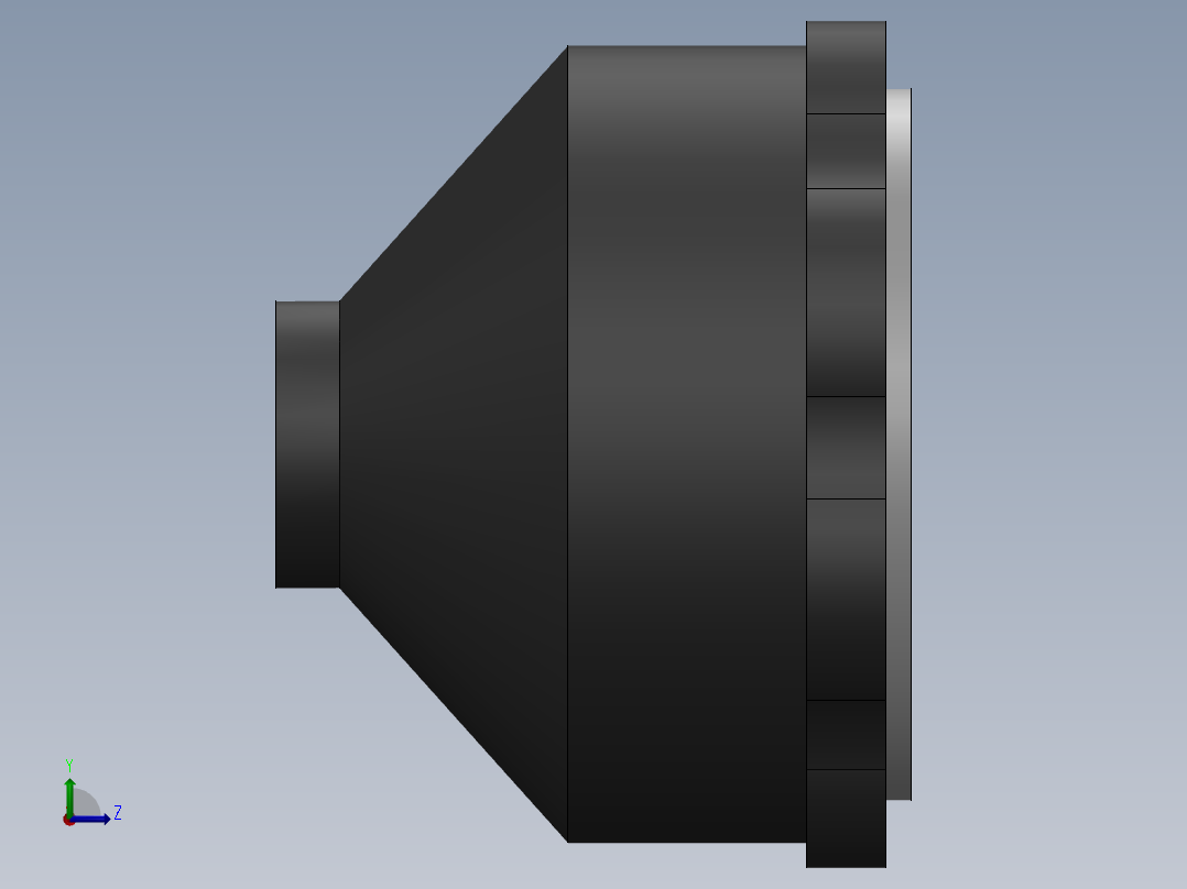 微调旋钮左视图