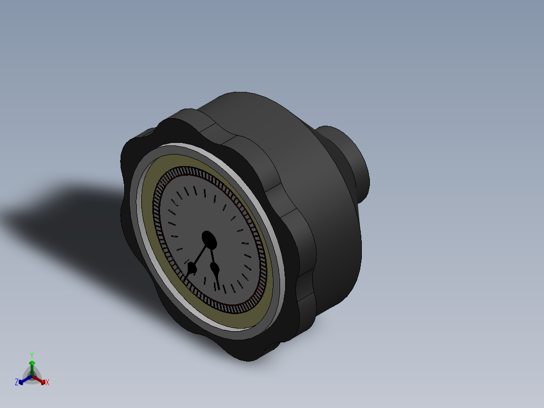 微调旋钮正等轴测图