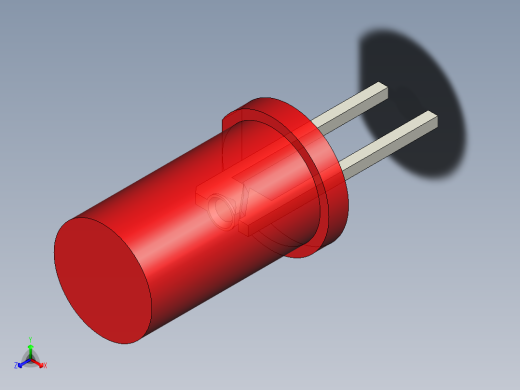 LED_Cylindrical_Red180_D5x9.6mm正等轴测缩略图