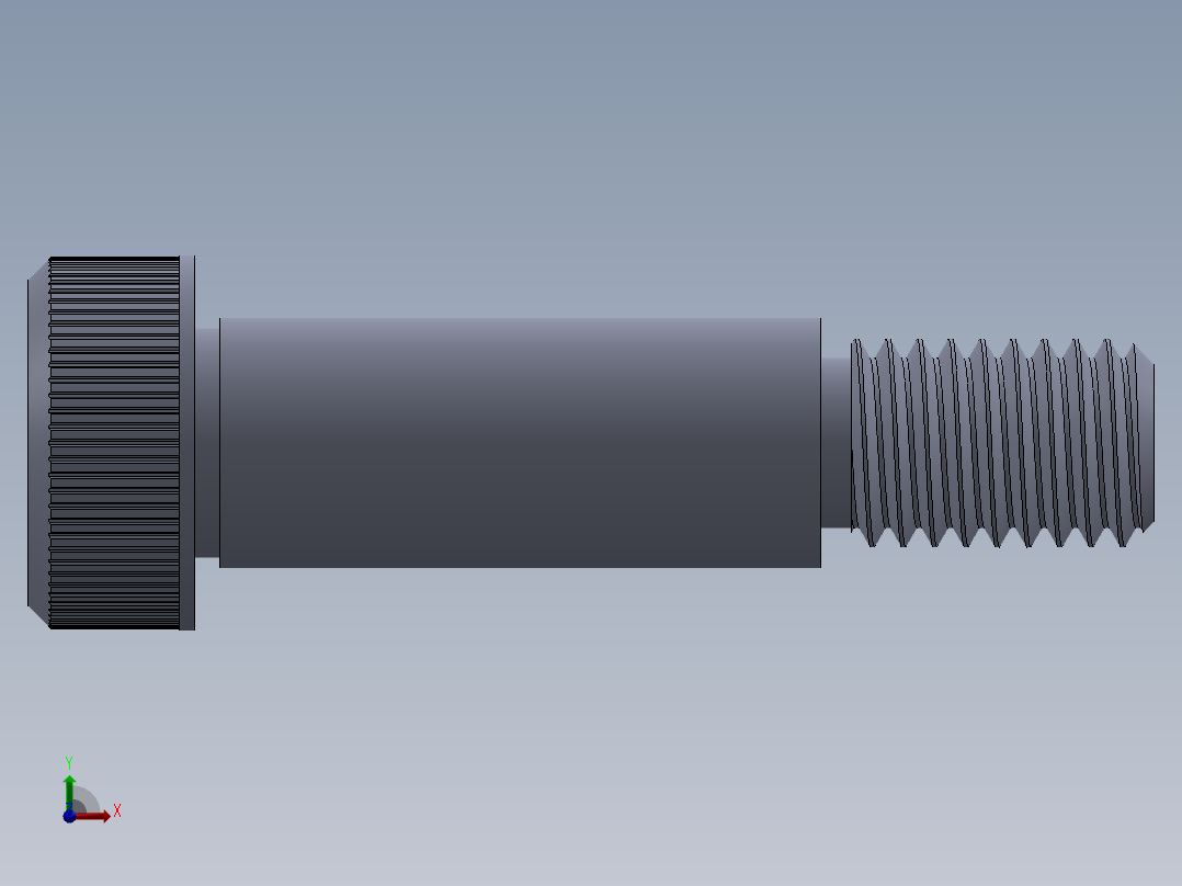 公制SH螺栓选择（DME）-SB DME PM10 x30.SLDPRT前视图