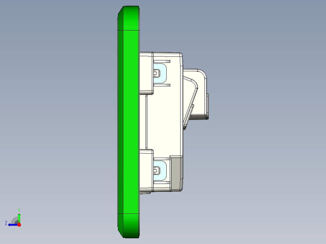 飞利浦-三孔插座 STP右视图