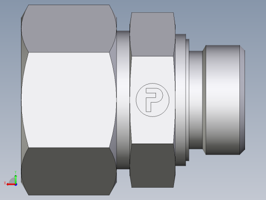 卡套式工业通用硬管接头EO_Male_Stud_connector_GE30ZSR1EDCF后视缩略图