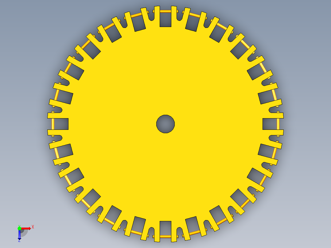 加工中心刀库俯视图