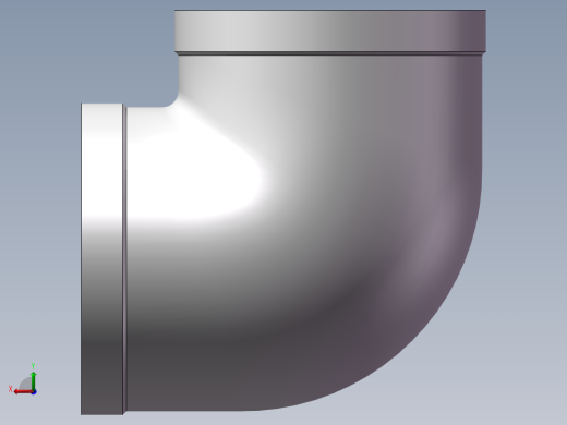 弯头-90°等径 DN80后视缩略图