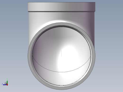 弯头-90°等径 DN80右视缩略图