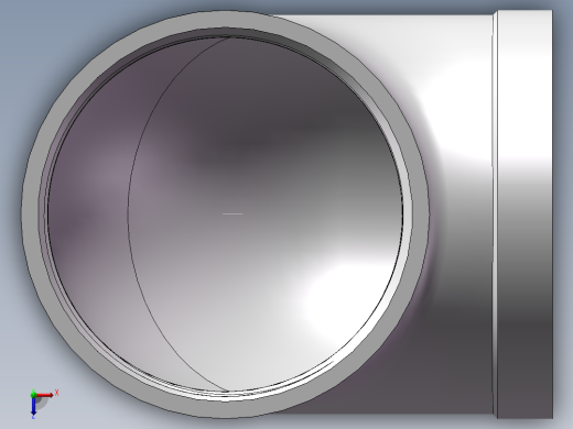 弯头-90°等径 DN80俯视缩略图