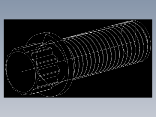 法兰头螺钉-5-16in-24 7-8long 12-point screws.DWG
