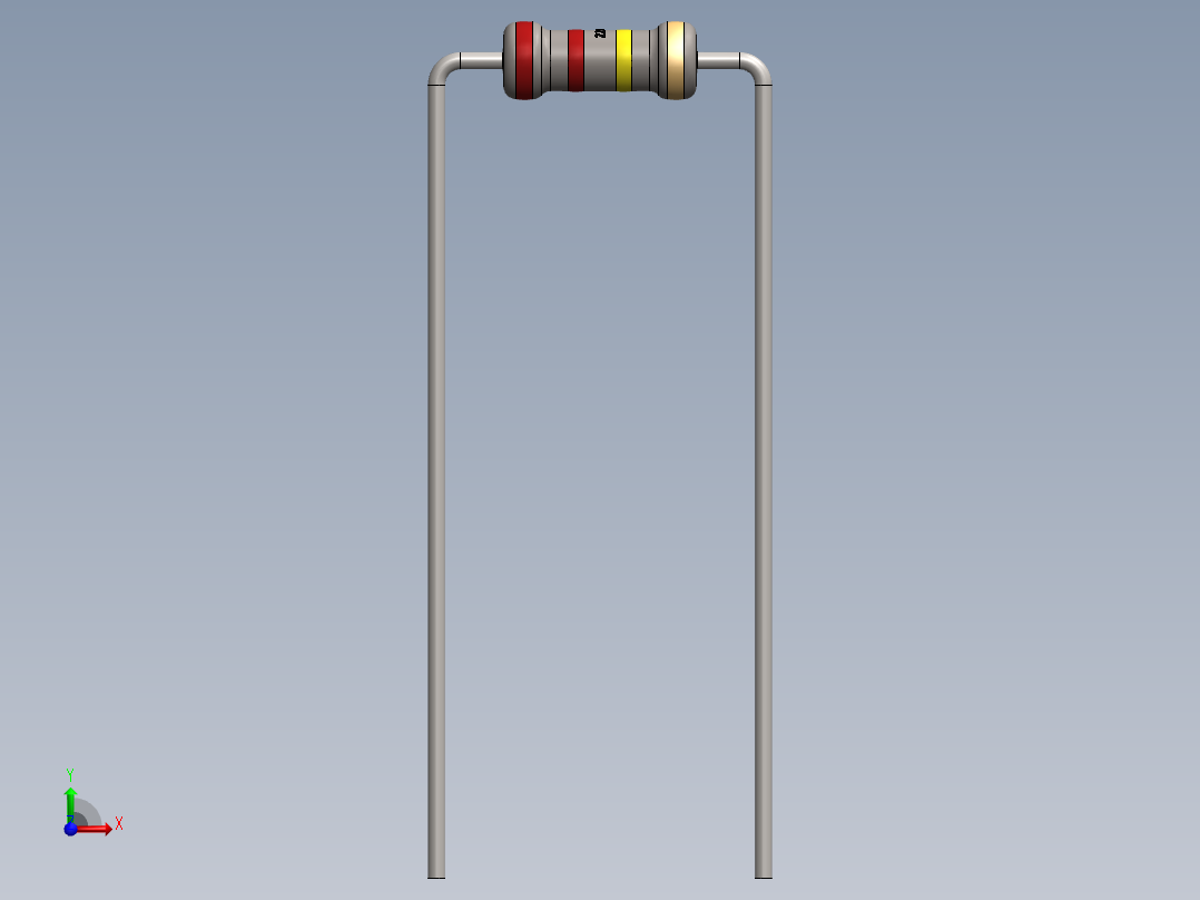 电容器 二极管 电阻器-Resistor 220K Ohm前视图