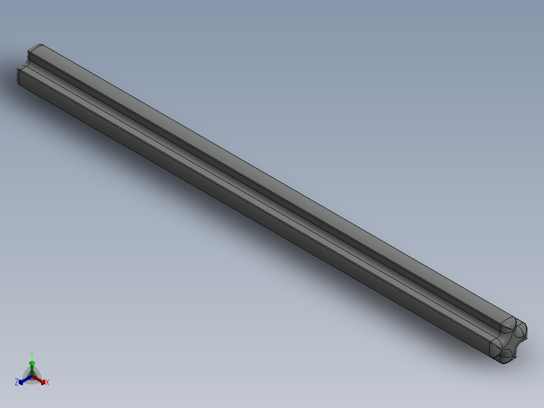 乐高机械组车桥-3707 OldGray Technic Axle 8正等轴测图