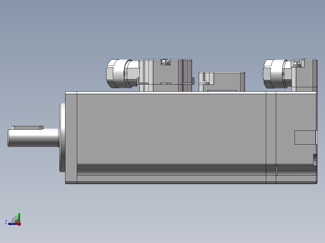 汇川伺服电机-MS1H1-10B30CB-(A)332Z（100W绝对值低惯量带抱闸）右视图